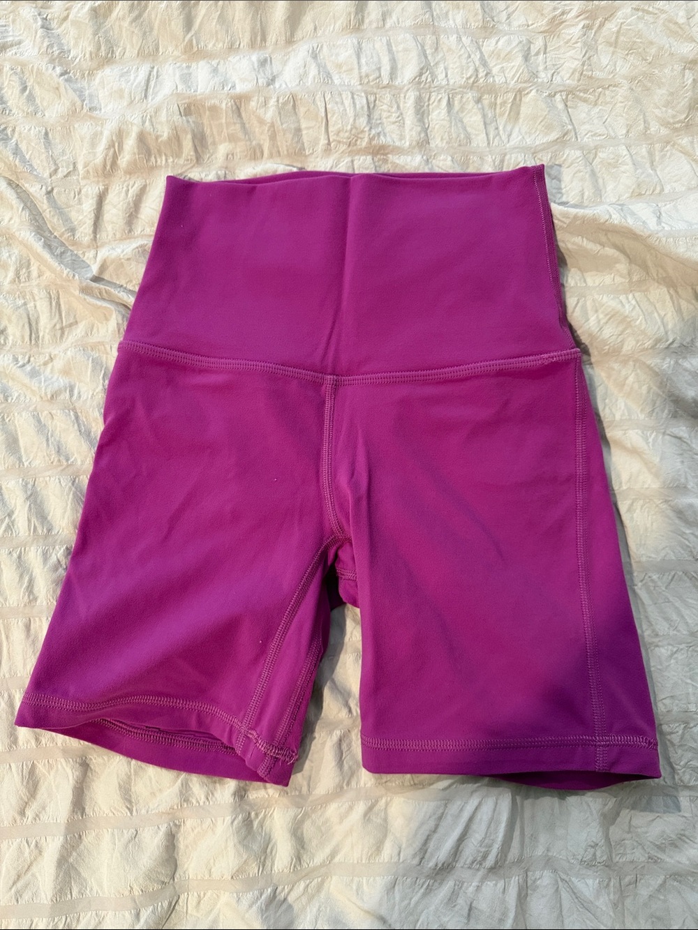 lululemon athletica High-Waist Bike Shorts in Magenta